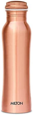 MILTON Copperas Copper Water Bottle 34 oz (1L) – 100% Pure Copper Bottle, Leak-Proof, BPA Free, Ideal for Office & Daily Hydration
