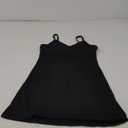 Women's Sleeveless V Neck Spaghetti Strap Casual Loose T-Shirt Dresses Summer Beach Cover Up Tank Out Dress (Large, Black)