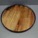 18-Inch Extra Large Farmhouse Oak Lazy Susan Organizer