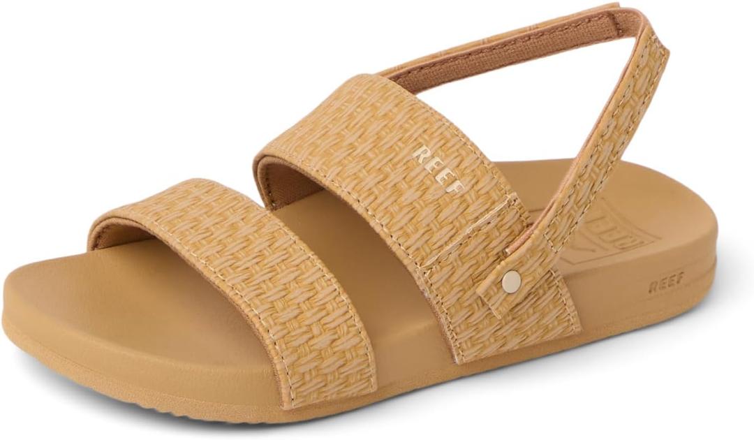 REEF Girls Toddler/Little Kids Cushion Vista Sandal (Tan/Tan), 9''