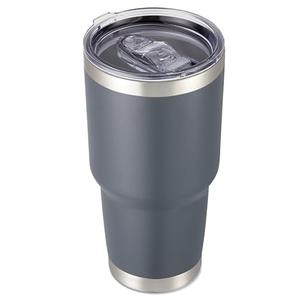 Cool Yoleb 30 oz Tumbler with Lid Stainless Steel Tumblers Vacuum Insulated Cup Reusable Powder Coated Travel Mug Double Wall Leak Proof Portable Cups Keep Cold Drinks for 12 Hours, Gray, 1 Pack