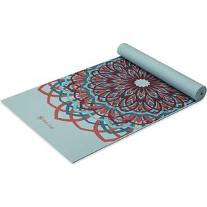 Gaiam Yoga Mat - Premium 6mm Print Extra Thick Non Slip Exercise & Fitness Mat for All Types of Yoga, Pilates & Floor Workouts (68"L x 24"W x 6mm Thick)