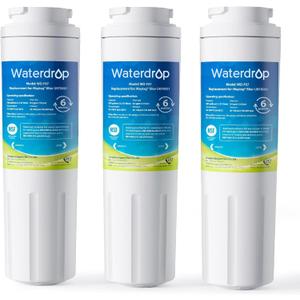 Waterdrop EDR4RXD1 Replacement for EveryDrop Filter 4, Whirlpool UKF8001, 4396395, Maytag UKF8001AXX-200, UKF8001AXX-750, WD-F07, Refrigerator Water Filter, 3 Filters