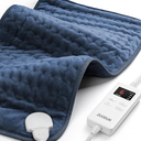 Heating Pad for Back, Neck, and Shoulder Pain Relief, Electric Heat Pad with 6 Heat Levels, Moist Heat Option, Auto Shut-Off, Birthday Christmas Gifts for Women Men Mom Dad Grandma, Gifts for her, Blue