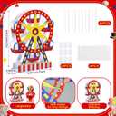 4 ft Carnival Ferris Wheel Cardboard Cutout Stand up Circus Party Decoration Life Size Ferris Wheel Photo Booth Props for Carnival Circus Birthday Backdrop Party Supplies