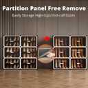 MAGINELS Shoe Rack,Expandable Shoe Cabinet Easy to Assemble. Shoe Storage with Door,Entryway, Closets, Hallway, and Bedroom.Accommodates Up to 40 Pairs of Shoes.