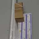 Wrap Around Curtain Rods,White Curtain Rods 66 to 120 Inch,5/8 Inch Adjustable Blackout Curtain Rod with Brackets,Room Darkening Single Window Rod,Metal Hidden Curved Drapery Rods 66-120",White