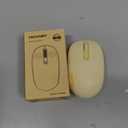 TECKNET Wireless Mouse, 2.4G Quiet Computer Mouse with USB Receiver, 4 Buttons Portable Cordless Mice for Chromebook, Laptop, PC, Mac, 800/1200/1600 DPI - Yellow