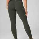 UNISSU Hugcurve No Front Seam Full Length High Waisted Workout Leggings for Women Buttery Yoga Pants Athletic Tights - 28'' (Green, XS)