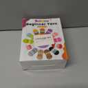 Beginners Crochet Yarn Set - 3x50g Snowy White, Chunky Thick Bulky Cotton Soft for Easy Stitches, Knitting & Crocheting