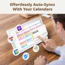 Dragon Touch 15.6" Digital Calendar Chore Chart 1080P Full HD Touchscreen, Smart Family Planner, Hearth Display Digital Calendar Wall & Desk Mountable, Fiberboard, White, 11.5"W x 20.1"H