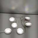 WOBANE LED Puck Lights Plug in, Under Cabinet Lighting with Switch, Dimmable Under Counter Lighting for Shelf, Closet, Cupboard, Bookcase, Display, Super Bright, 2700K Warm White, 6 Pack