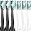 8Pcs Toothbrush Replacement Heads Compatible with Philips Sonicare Electric Toothbrushes Snap-on Handles (Multi-Colored)