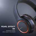 LORELEI X8 Over-Ear Wired Headphones with Microphone with 1.45m-Tangle-Free Nylon Line&3.5mm Plug,Lightweight Foldable & Portable Headphones for Smartphone,Tablet,Computer,Mp3/4(Dark Blue)