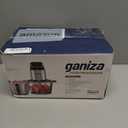 Ganiza Food Processor, 2-Speed Food Chopper Meat Grinder with 8 Cup Stainless Steel & 8 Cup Glass Bowls, Upgraded Button & Smart Overheat Protection Light - Includes Clean Brush, 2 Sets of Blades (Silver)