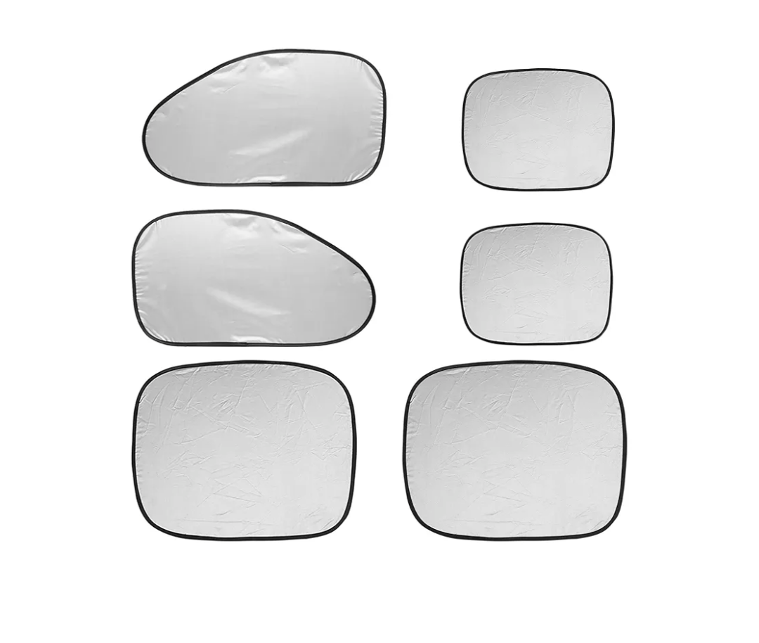 Car Window Shade, 6Pack Set Auto Sun Shades for Side Window Front and Rear Windshield with Storage Pouch for Car, SUV, Van, Truck, Full Sun Protection, Block UV Rays, Keep car Cool (23.6"x19.7"/6PCS)