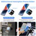 Vacuum Magnetic Suction Phone Mount Holder for Car/Gym/Mirror(Gray Black)