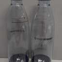 sodastream 1L Twin Pack Dishwasher Safe Slim Bottle (Black)