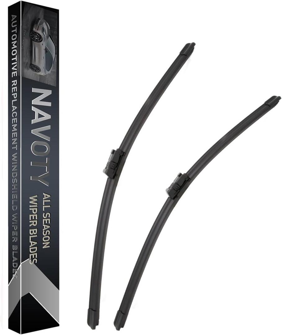 2 Factory Wiper Blades Replacement for Volkswagen Passat 2005-2011/CC 2008-2012 /Jetta 2005-2010 Original Equipment Windshield Wiper Blades Set - 24"+19" (Set of 2)
