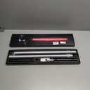 2 Pack Rechargeable Lightsabers with Connector, Metal Hilt Light Sabers, Durable PC Blade, USB Charging, Combine into Double Staff, 12 Colors LED, Sound Effects, Dueling Toys for Kids Adults, Gifts