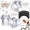 Lounsweer 2 Sets Percolator Parts Top and Washer Ring Compatible with Farberware Yosemite Coffee Percolators Replacement Transparent Coffee Pot Filters