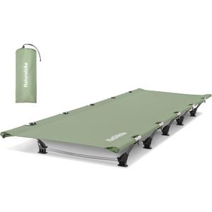 Naturehike GreenWild Camping Cot, Ultralight Folding Backpacking Cot, 60-Second Easy Set-Up, Supports 330lbs, Portable Camping Bed for Adults for Camping Hiking Travel Home