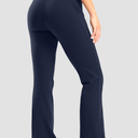 Gradual High Waist Flare Leggings, Size L, Navy