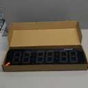 15.2" Large Digital Wall Clock with App & Remote Control, Customizable RGB Colors, 10 Alarms, Stopwatch, Countdown, Timer Clock for Home Gym Living Room Office Garage Decor