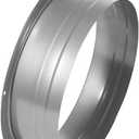 Duct Connector Flange Metal Straight Pipe Flange for Heating Cooling Ventilation System 12 Inch (11.49inch)