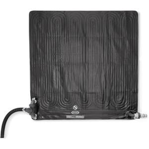Intex 28685E 47 Inch x 47 Inch Solar Pool Water Heater Mat for 8,000 Gallon Above Ground Swimming Pool with Hose Attachment and Adaptors, Black