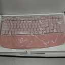 Nulea RT08 Wave Keys Wireless Ergonomic Keyboard with Cushioned Palm Rest, 2.4GHz Ergo Cordless USB Computer Keyboard, Comfortable Natural Typing, for Laptop, Mac, Windows (Pink)