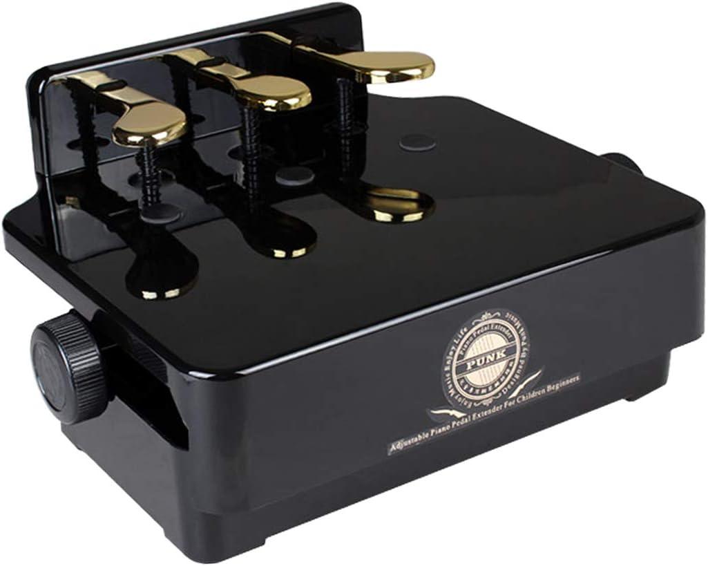 Sound harbor Piano Pedal Extender Adjusted Piano Foot Pedal Extender for Kids,Design with 3 Pedal Black
