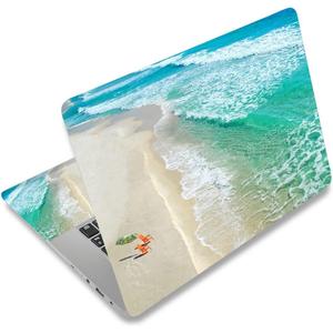 ArtSo Laptop Skin Sticker Decal, 12" 13" 13.3" 14" 15" 15.4" 15.6 inch Laptop Universal Netbook PC Notebook Vinyl Reusable Skin Sticker Cover Art Case Protector Personalized, Ocean Beach Sunbathing