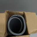 Placemats for Round Table Set of 4, Faux Leather Wedge Shaped Place Mats for Dining Table, Heat Resistant Washable Wipeable Table Mats Reversible, Gray/Dark Gray