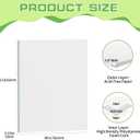 4 Pack Foam Board 30"x40", 0.23 Inch Thickness Poster Board, Double-Sided Acid-Free Foam Core Board, Large Lightweight Polystyrene Board for Painting, Display, Craft & School Projects, White