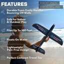 Foam Airplane Toy for Kids Easy to Throw Glider Plane - Gifts for Boys or Girls & Birthday Gift Ideas - Soft & Safe Outdoor Toy - Summer Gifting Ideas Present Ages 3 4 5 6 7 8 9 10 11 12 +