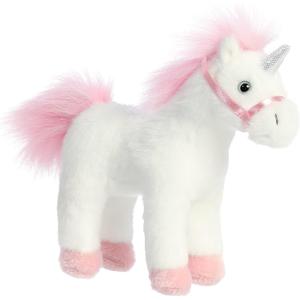 Aurora Exquisite Breyer Whinny Bits Unicorn Stuffed Animal - Realistic Detailing - Imaginative Play - White 7 Inches
