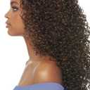 Outre DOMINICAN CURLY BUNDLE HAIR (1B Off Black) Batik Quick Weave Synthetic Half Wig