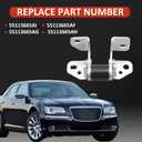 Left Driver Side Front/Rear Lower Door Hinge Compatible with Dodge Charger Durango Chrysler 300 2013-2023, Jeep Grand Cherokee 2013-2021 Replace# 55113665AI
