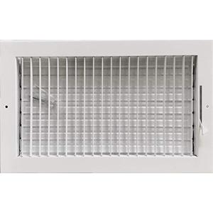 14" x 8" Adjustable Blade Sidewall Ceiling Register Vent Cover Diffuser Heavy Duty Stamped Steel (Listed Size is for Duct Opening or Inside Measurement)
