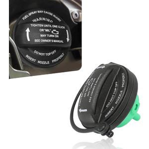 2 x Downhill 1 PC Gas Cap, Fuel Filler Port Leak-proof and Moisture-proof Fuel Tank Cap with Rubber Ring, Close Fit Original Replacement #5C0201550T 5Q0201550L, Compatible with Audi Model (Black)