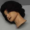 MORRIS 10 Human Hair Training Afro Mannequin Head  Short Curly Hair for Beginners to Practice Braiding, Cutting, Styling  Includes Clamp