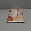 Blissful Diary Baby Splat Mat for Under High Chair, 50.4 x 50.4 Inch Wipeable Splash Mat, Waterproof and Washable, Anti-Slip Floor Protector, Boho Rainbow