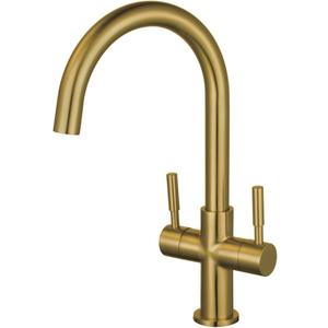 Kingston Brass LS8293DL Concord Vessel Faucet, Brushed Brass, 4.13 x 7.44 x 13.44