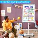 maxtek Mobile Dry Erase Board 40x28 inches Magnetic Portable Whiteboard Stand Easel White Board Flipchart Easel Board with 25 Sheets Paper Pad for School Supplies