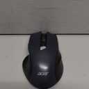 acer Wireless Mouse for Laptop, 2.4GHz Computer Mouse 3 Adjustable DPI Office Cordless USB Mice with USBA Receiver, 6 Buttons, 1600 DPI, Medium to Large Sized Hands Compatible with PC, Laptop, Desktop (Black)