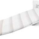 MYOYAY Wall Mounted Ironing Board 12 x 37 Inch Space-Saving 180 Swive Fold Away Ironing Board with Heat Resistant Cover for Home House Held Laundry with ManualWhite