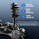 Front Spring Strut Shock Absorber for Nissan Sentra 2014 2015 2016 2017 2018 2019(Only for 1.8L, Not for 1.6L), Complete w/Coil Struts Shocks Assembly Absorbers Replace for 172948 172947