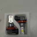 H11/H8 LED Fog Light Bulbs or DRL, 4000 Lumens Super Bright 6000K Cool White H16 Fog Light for Cars, Trucks, SUVs, Non-polarity, Play and Plug (Pack Of 2)