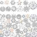 Syhood 44 Pieces 11 Styles Pearl Rhinestone Brooches Rhinestone Buttons Bulk Faux Pearl Buttons Flower Silver Gold Vintage Brooch Pins for Crafts Jewelry Making Decor DIY Women Wedding Party Accessory